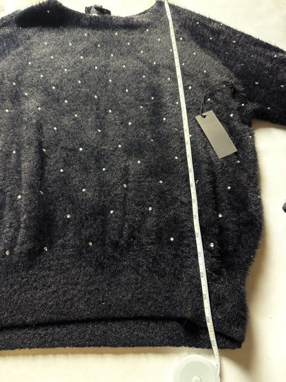 Alice Blue Women's Black Rhinestone Sweater Size L. (B.110)