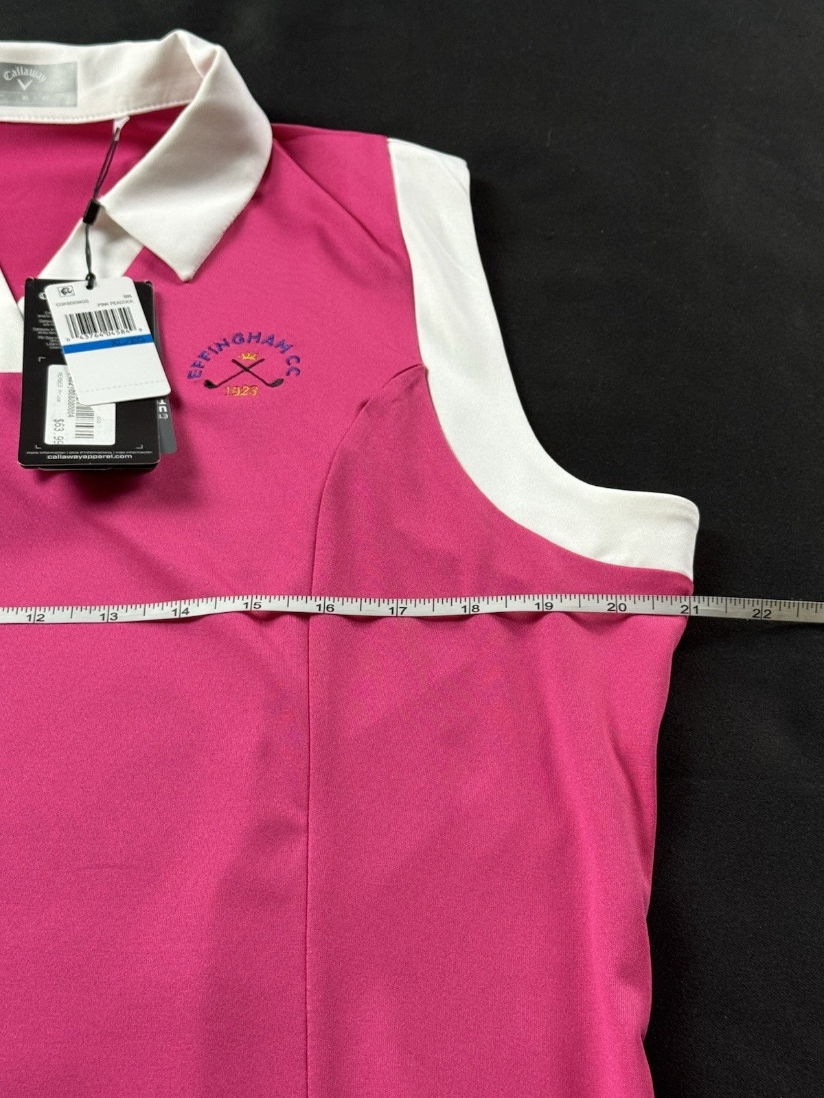 Callaway Womens Golf Tennis Shirt Fuchsia Sz XL.  (B.187)
