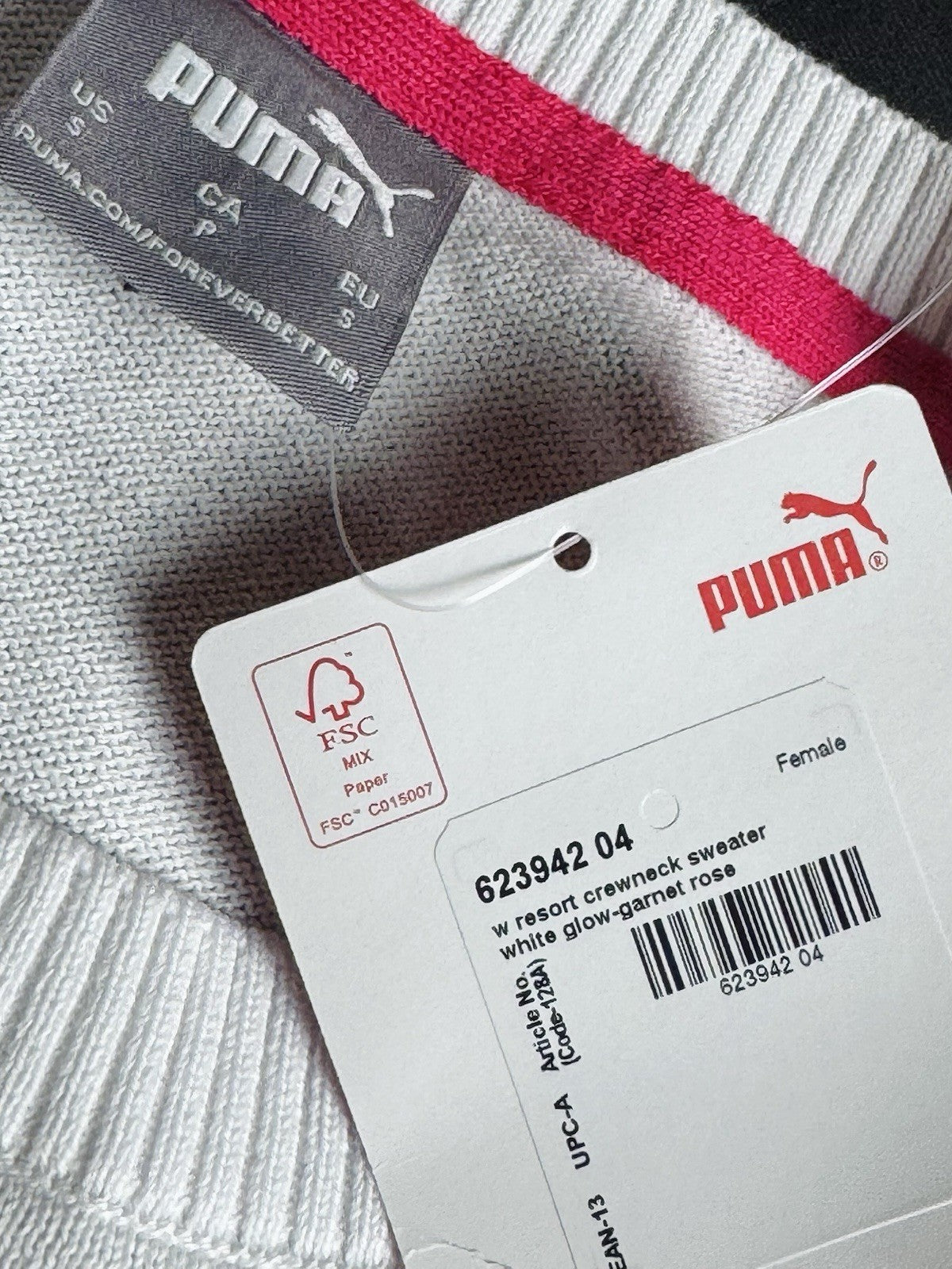 Puma Women's Golf Striped Sweater Size S.   (B.154/3)