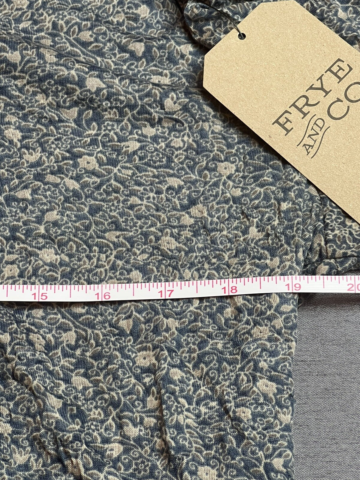 FRYE AND CO Women’s Sz S Floral long sleeve shirt multicolor