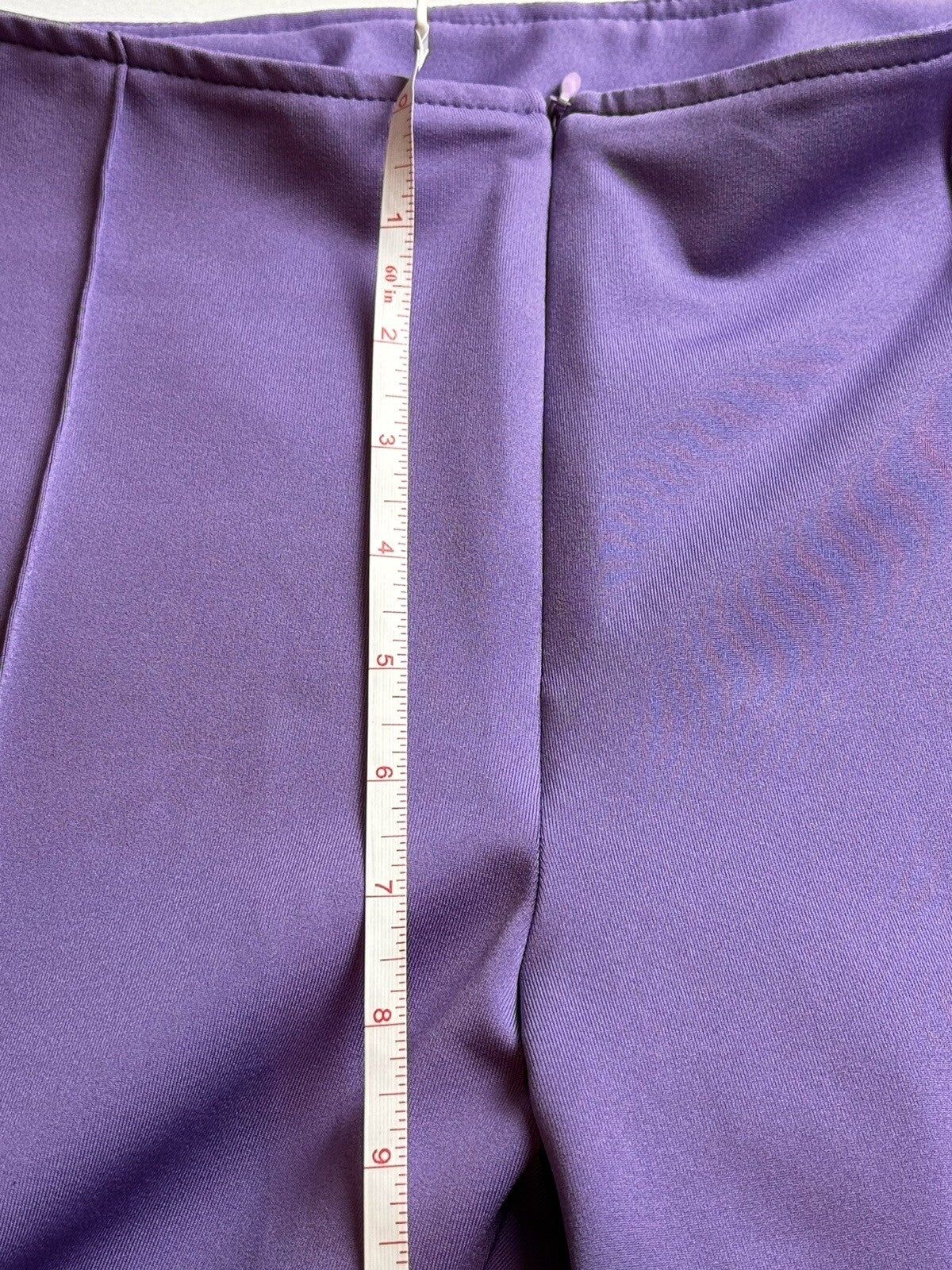 Kevan Hall Beth Depass Purple Zip Golf Pants SZ  8. (74)