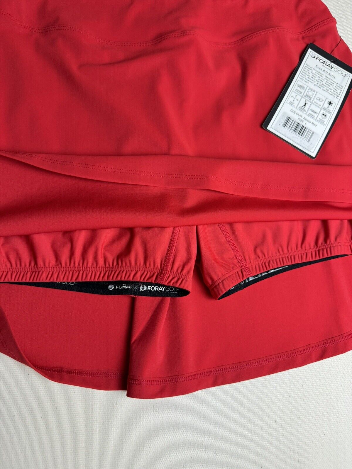 ForayGolf Women’s Skort Red Skirt Sz L. (03)