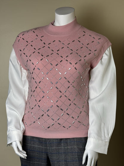 On Twelfth Women’s Rhinestone Sweater SZ XL.     (B.127)