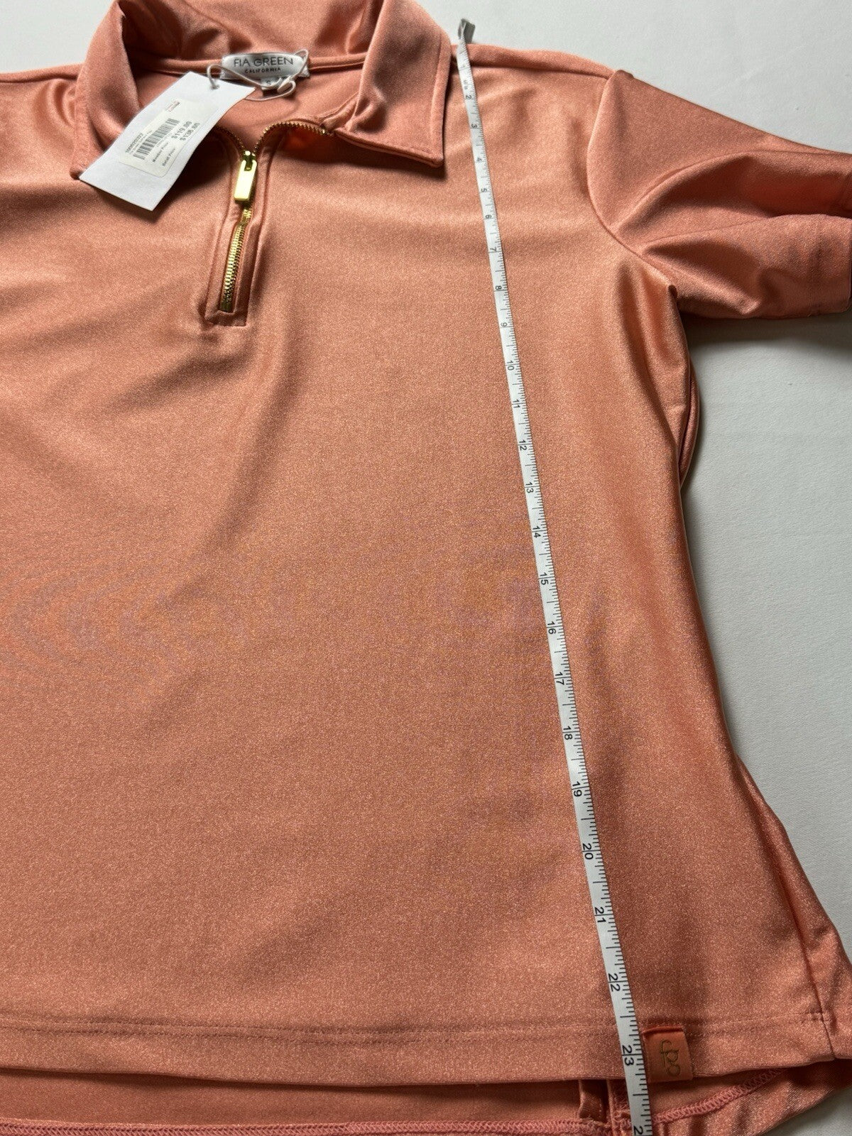 FIA Green California Women’s Top Sz S Golf Shirt. (B.95)