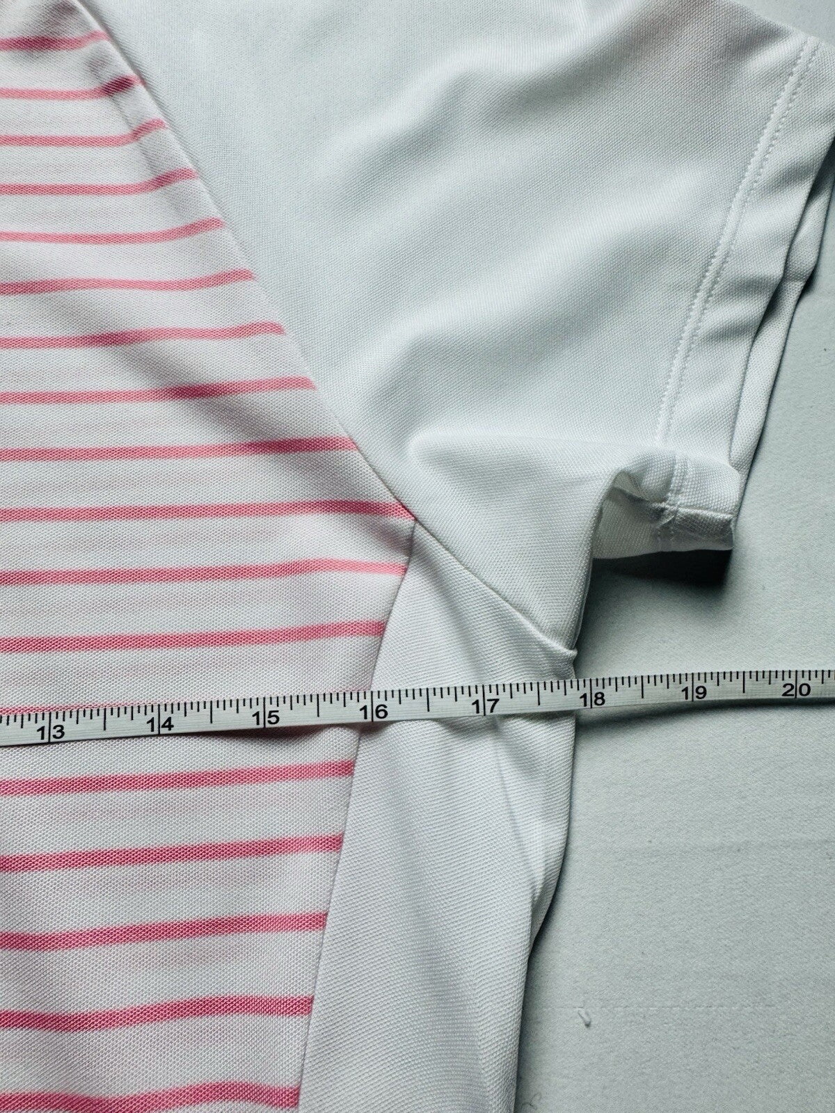 FootJoy Women's Pink ,white Golf Polo Shirt  Sz M  (B.139)