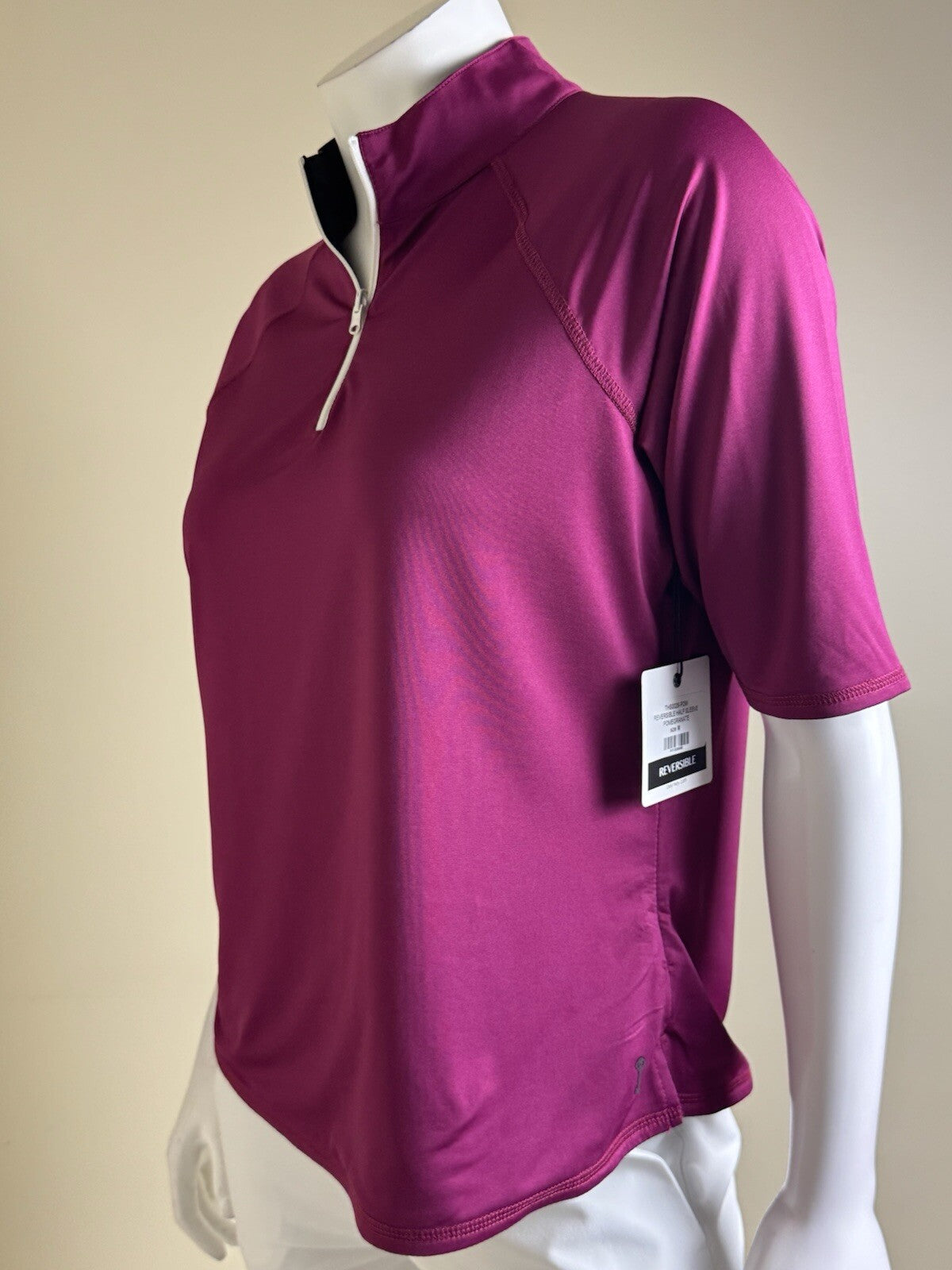 BELYN KEY Women’s Reversible Golf Shirt Sz M.    (B.134)