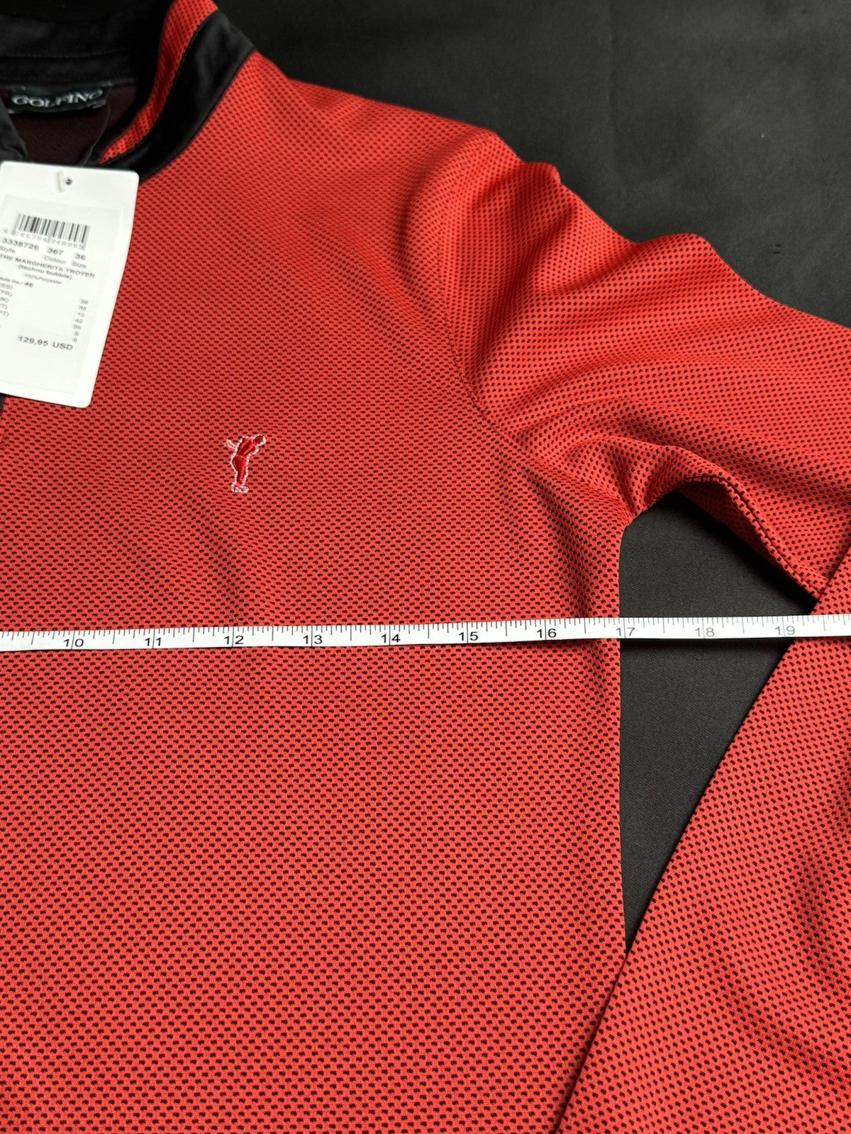 $129 GOLFINO Women's Golf Shirt Red Size 6.  (B.189)