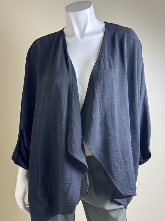 $109 Calvin Klein Women’s Black Cardigan Sz L.     (B.153)