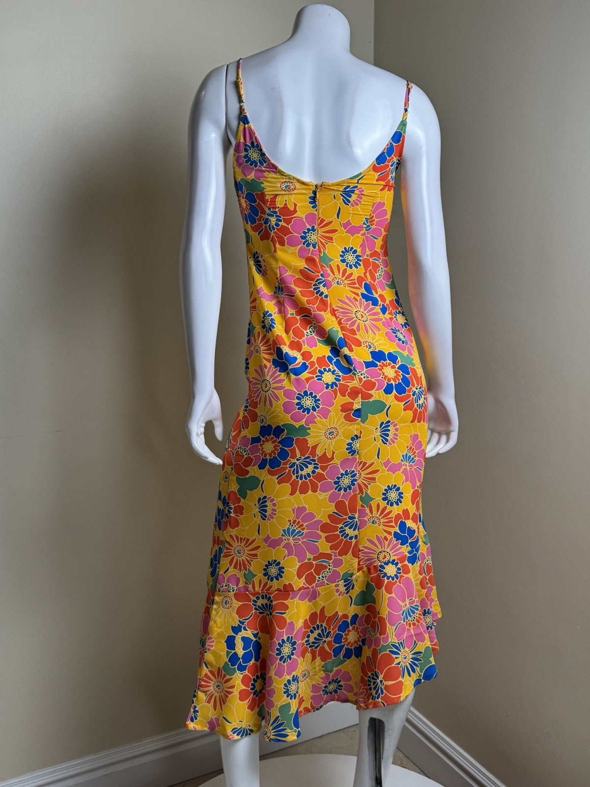 Sugar Lips Maxi Dress Multi Floral Sz XS    (B.176)