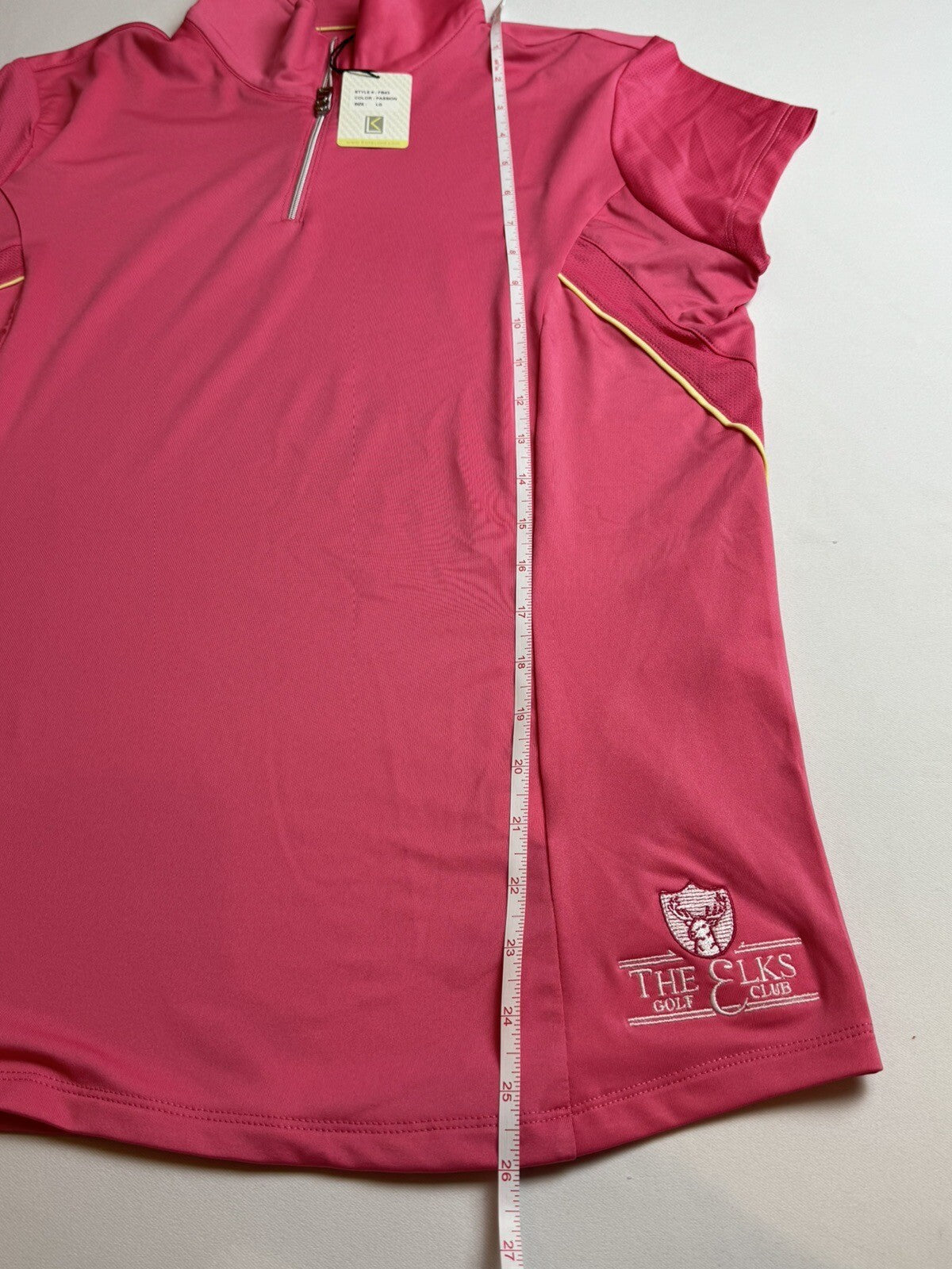 Kate Lord Women's Golf Shirt Pink Sz L (B.68)