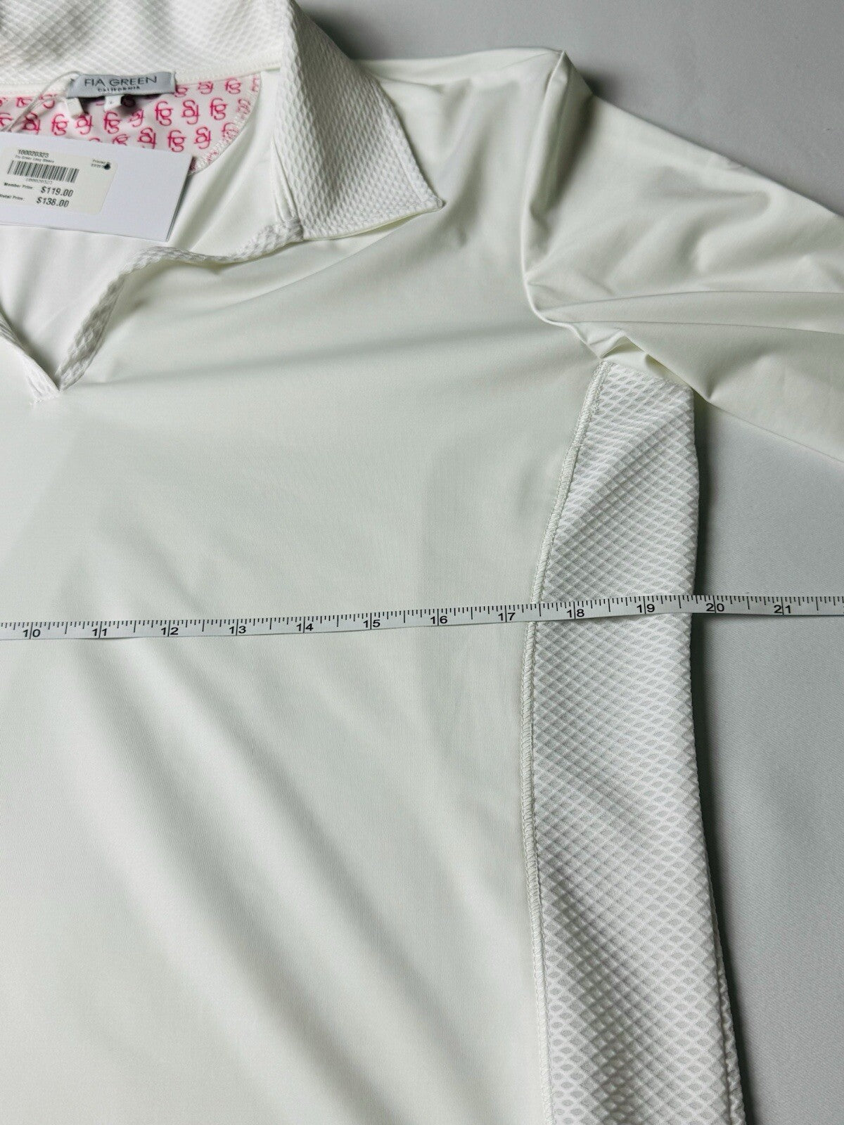 FIA Green California Women’s Top Sz L Golf Shirt. (B.95)