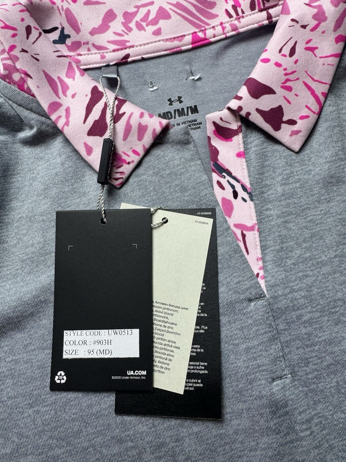 Under Armour Women's Golf Tennis Shirt Sz M.    (B.141)