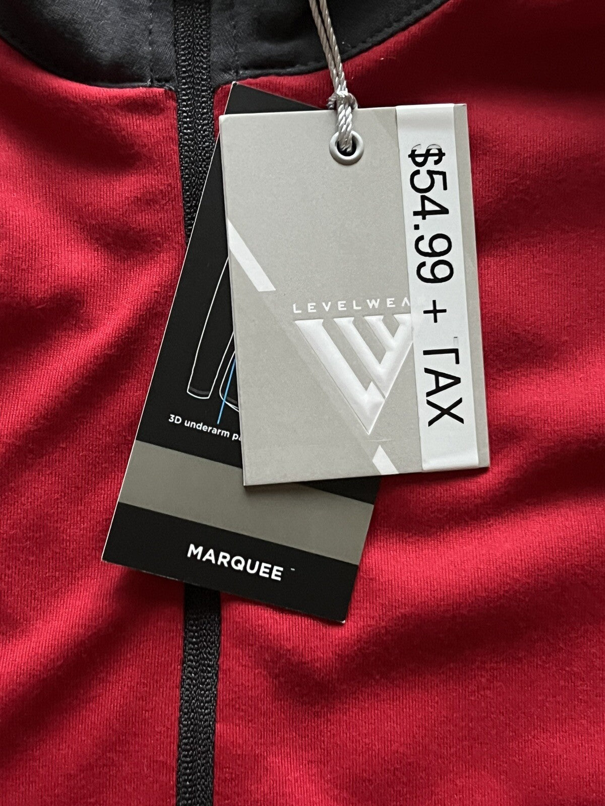 LevelWear Golf Women’s SweatShirt Sz L Red w/Gray