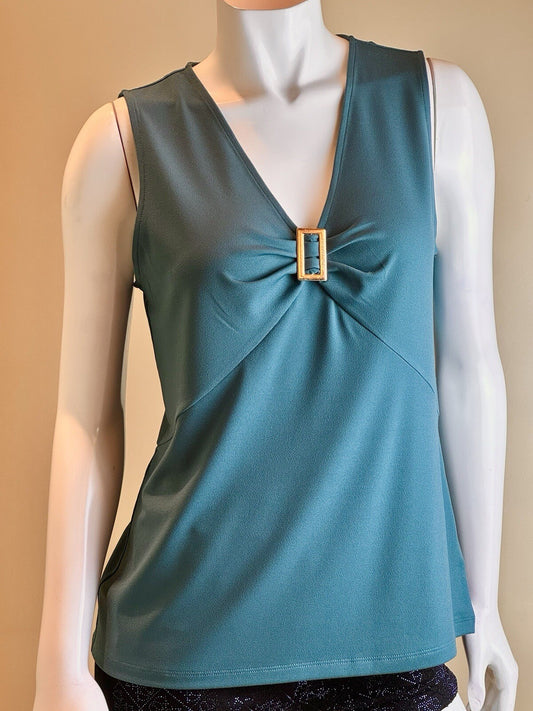 $98 Michael Kors Women’s Top Green Blouse Sz M. (B.66)
