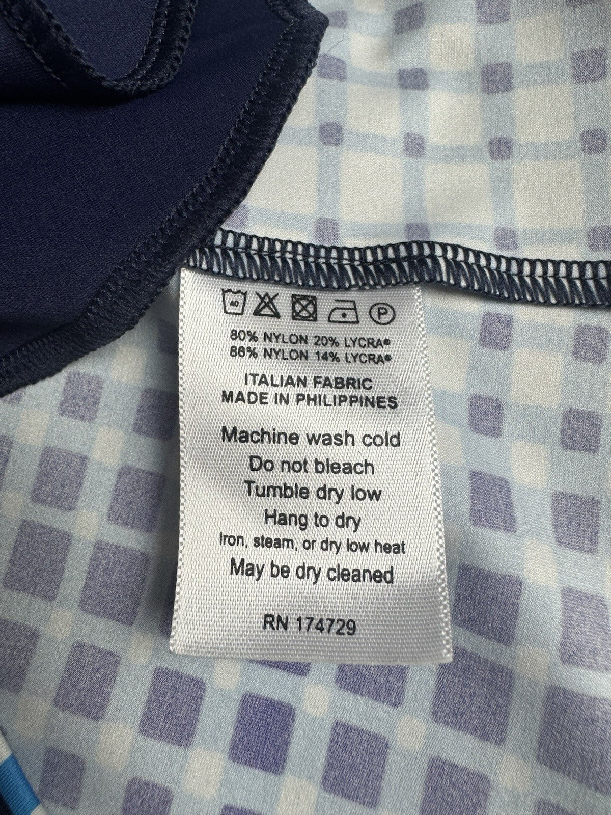 Kinona Golf Dress Blue White Sz M.   (B.169)