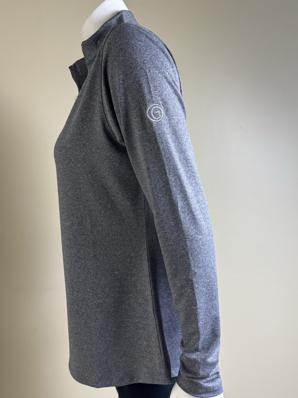 Heather Grey Women’s Golf Sweatshirt Gray Sz L  (B.121)