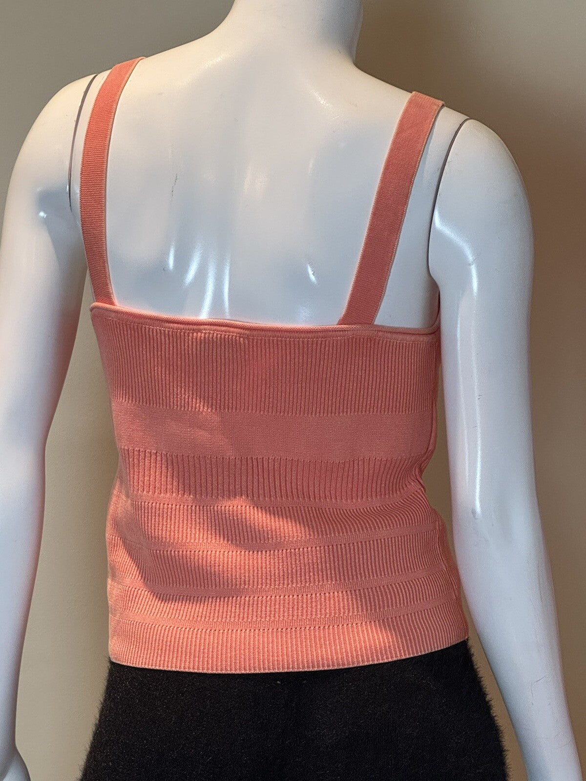 $49 Tommy Hilfiger SZ M Orange Knit Tank Top (68)