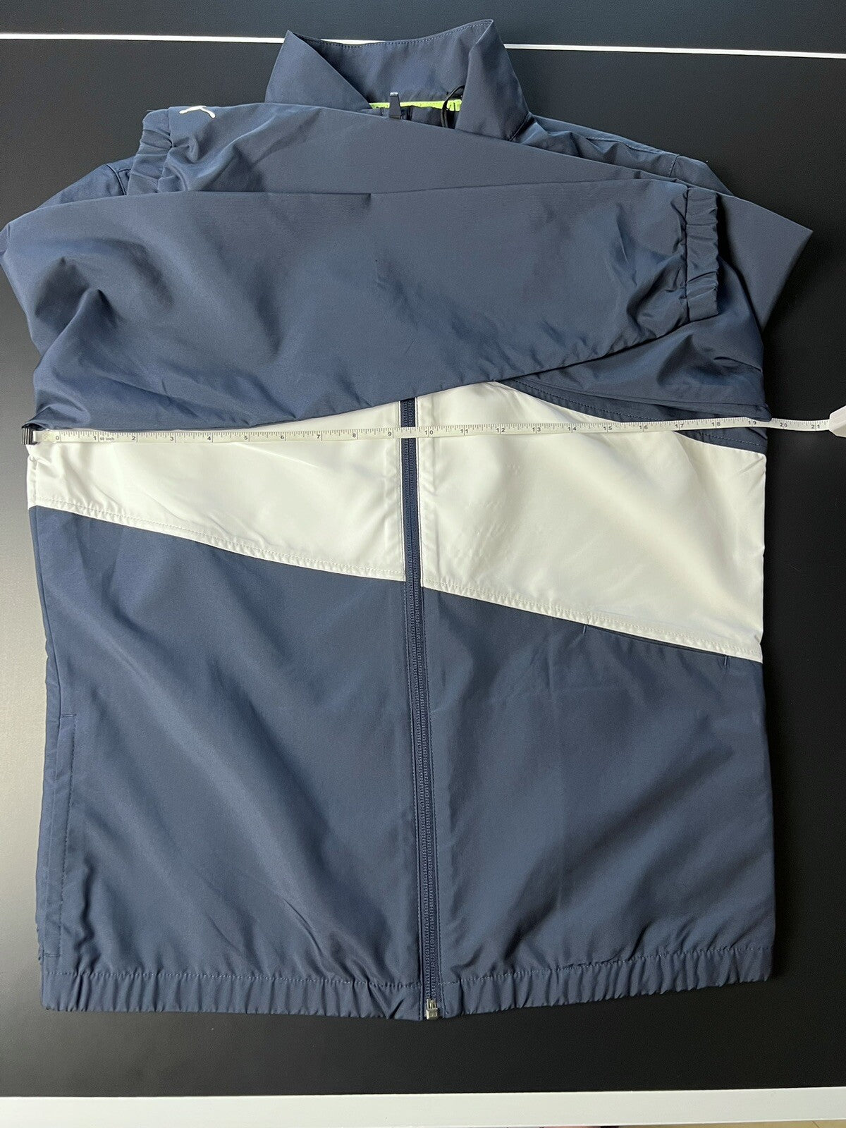 PUMA Women's Jacket,Navy/White Sz S
