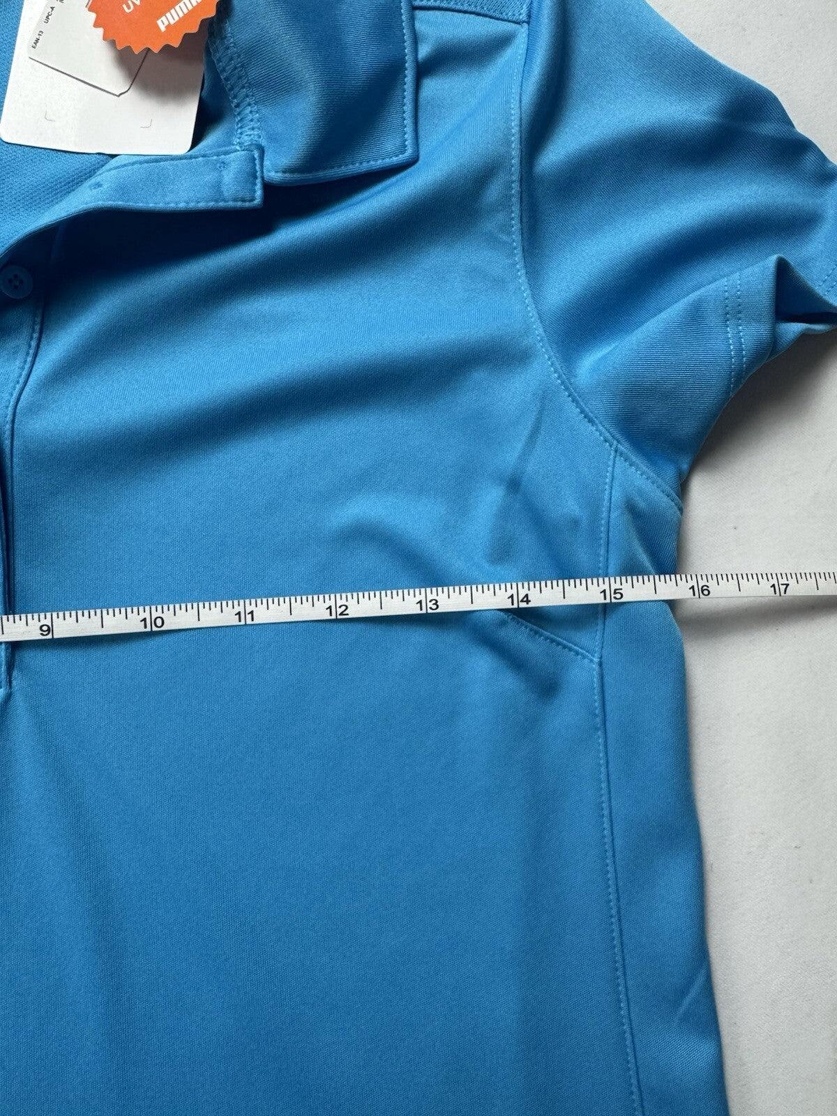 Puma Women’s Golf Shirt Blue Sz S.   (B.129/5)