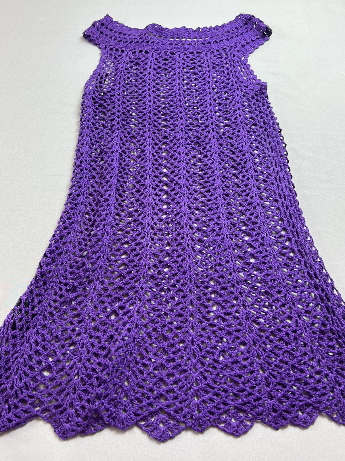$140 Vertigo Women’s Purple Crochet Top Sz L