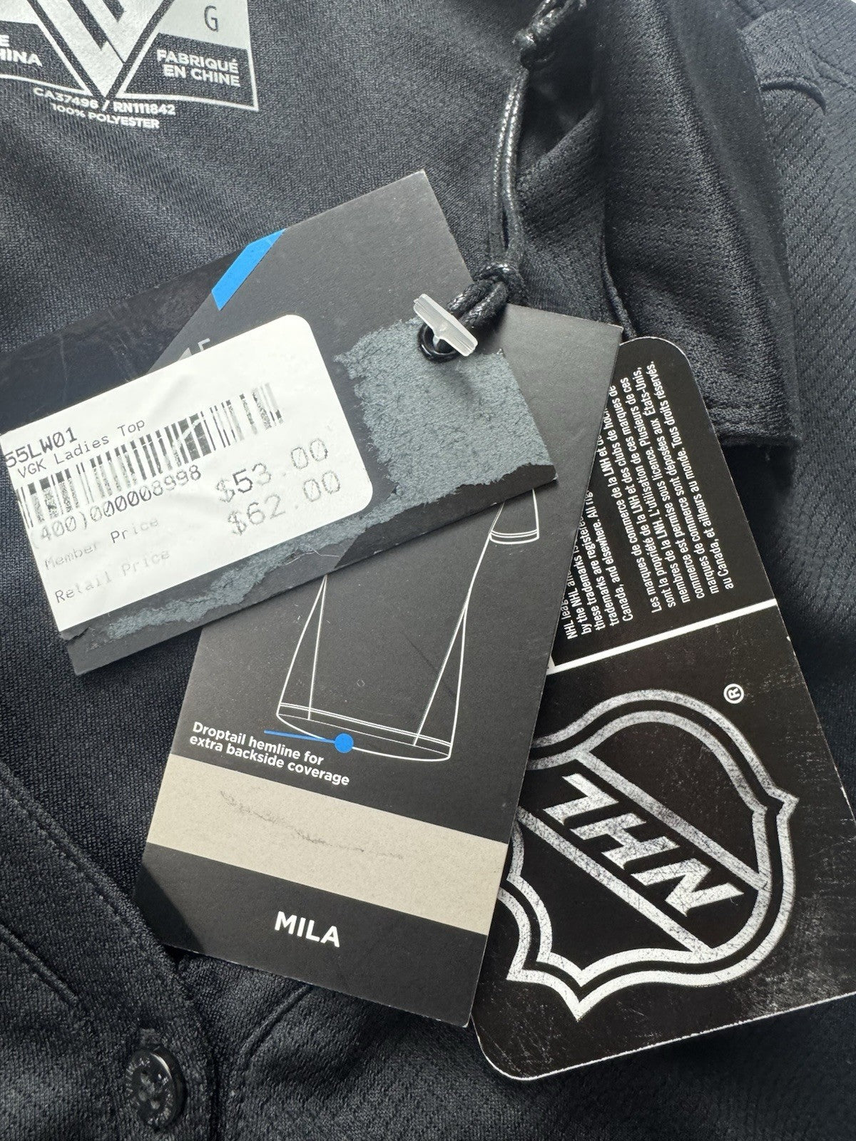 LevelWear Women's Golf Polo Shirt Black Size L    (B.153)