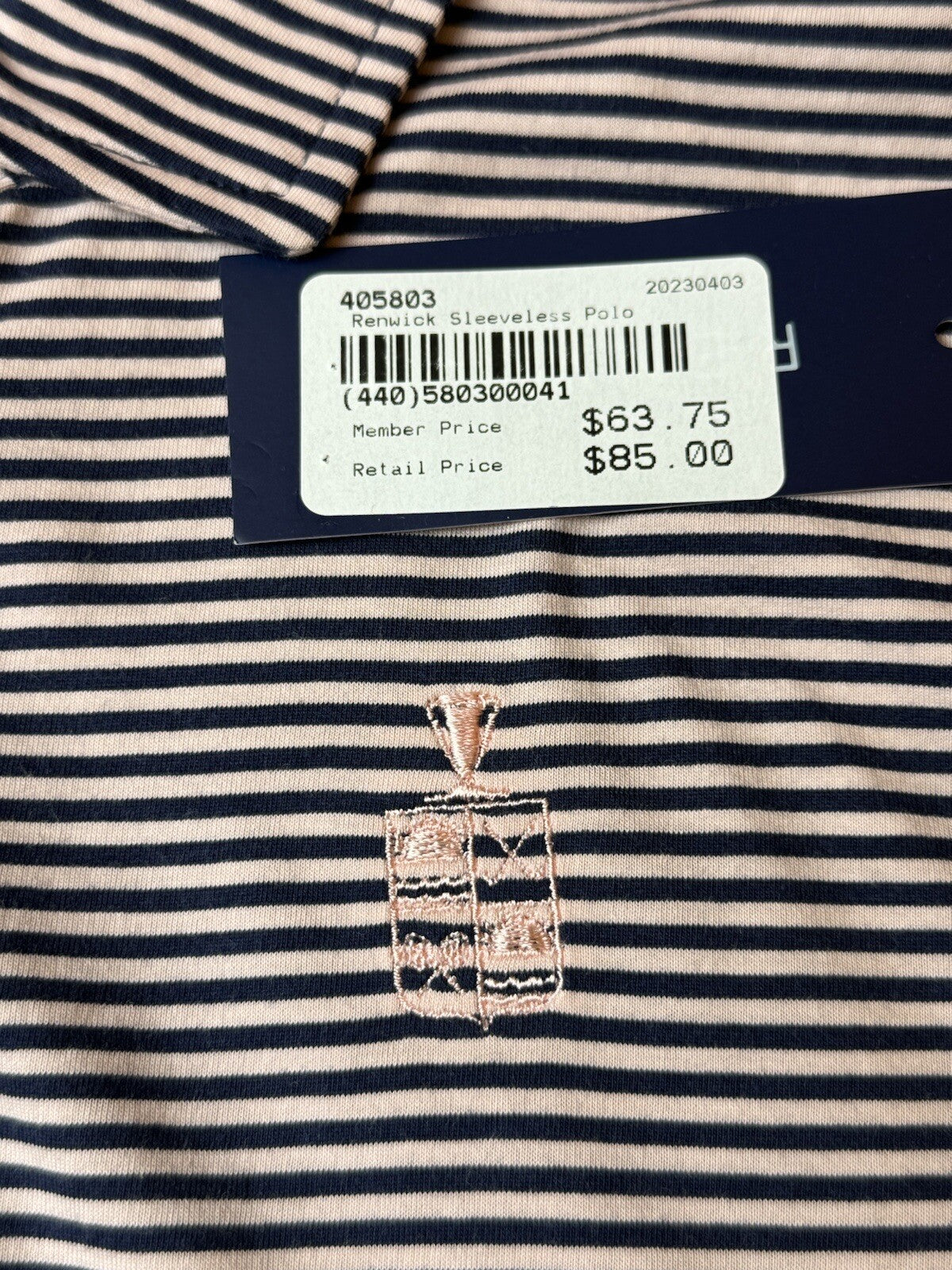 Renwick Women’s Polo Shirt Sz XL Golf Striped Cotton (77)