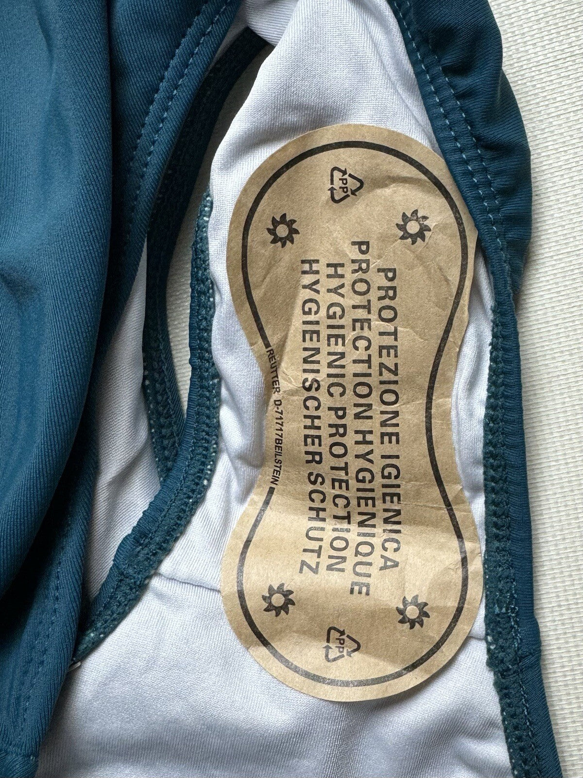 Eomenie Gold Sequins M Bikini 2Pc Swimsuit Waist Tie Tummy Control (51)