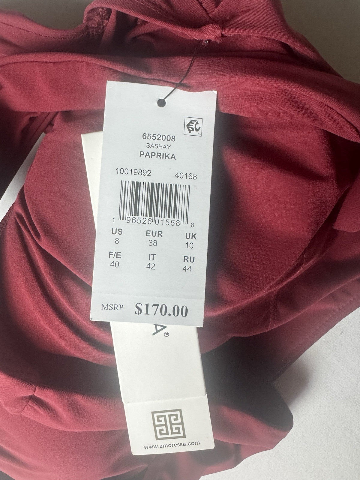 $170 Amoressa by miraclesuit Ladies Sashay One Piece Swim Suit Size 8.   (B.151)