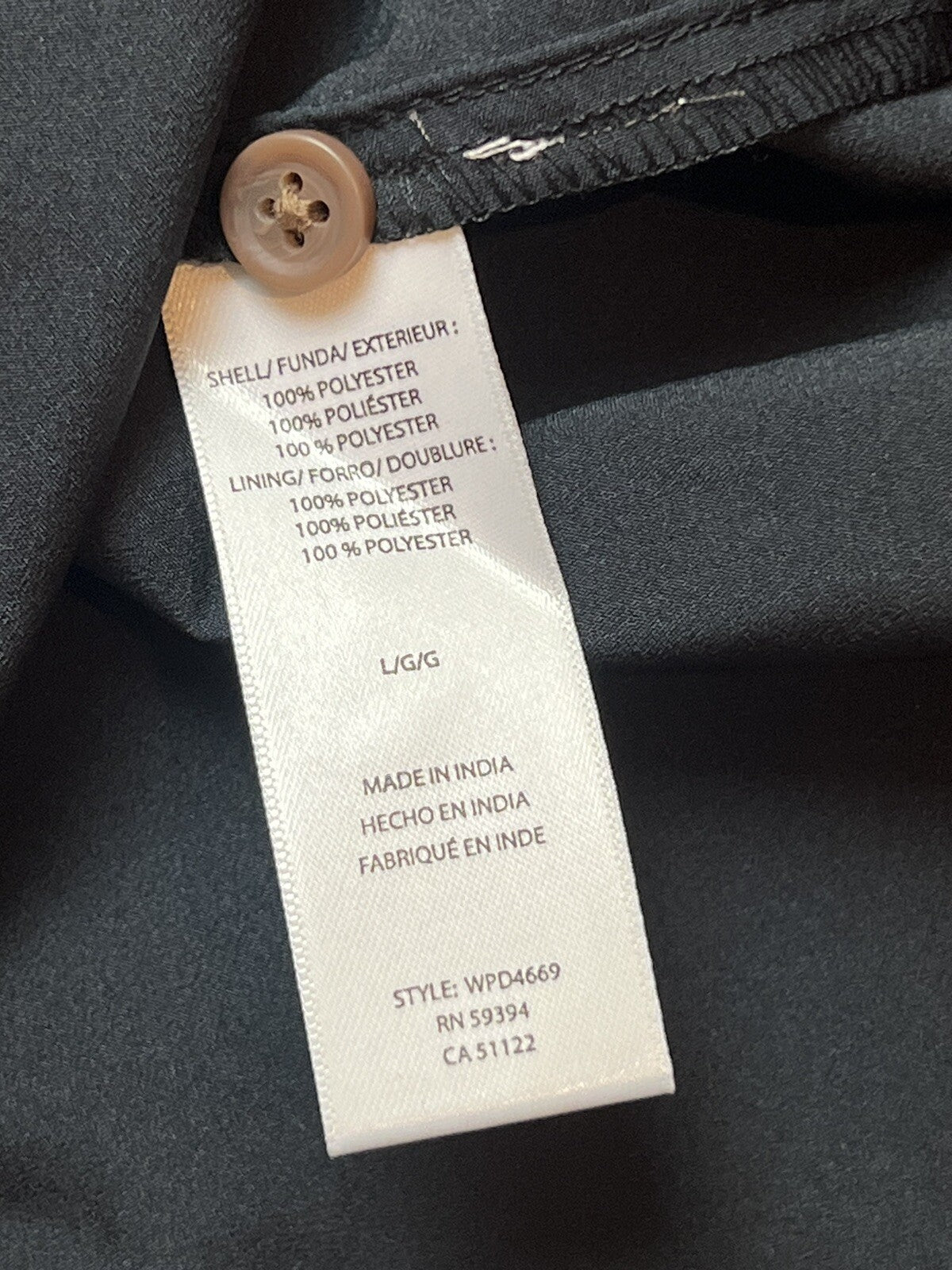 Beach Lunch Lounge Women’s Dress Size L Black Brown Pattern (3)