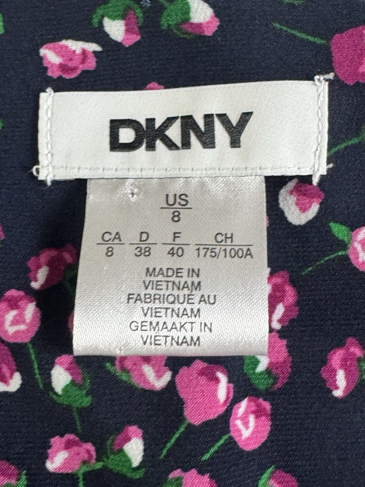 $99 DKNY Women’s Floral Dress Sz 8    (B.065)