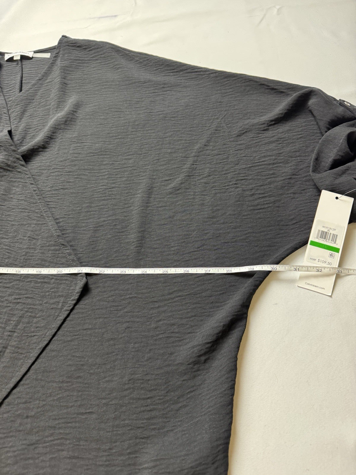 $109 Calvin Klein Women’s Black Cardigan Sz L.     (B.153)