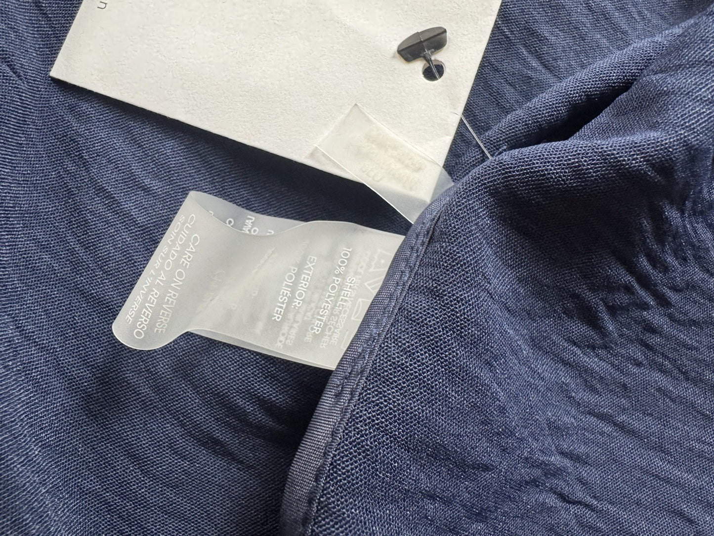 $109 Calvin Klein Women’s Navy Cardigan Sz S     (B.150)