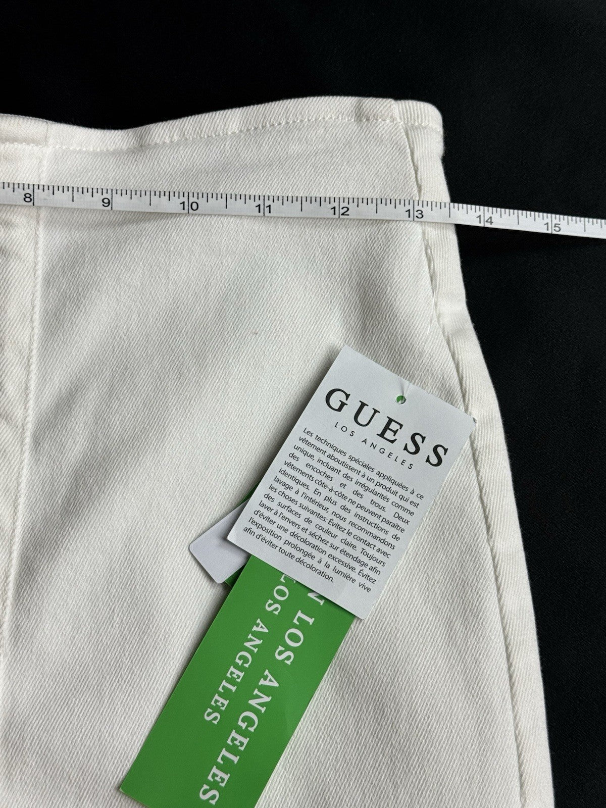 $89 Guess Los Angeles Women’s White Cecilia Denim Skirt Sz 6/28.    . (B.153)