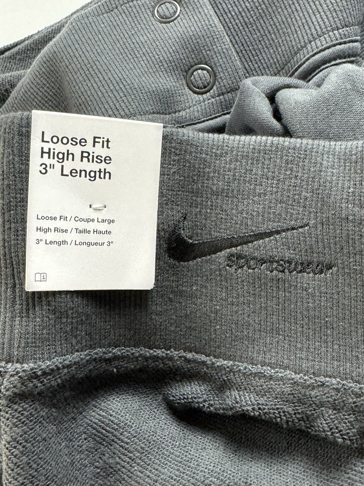 $68 Nike Womens Gray Fleece Shorts Sz XL. (B.94)