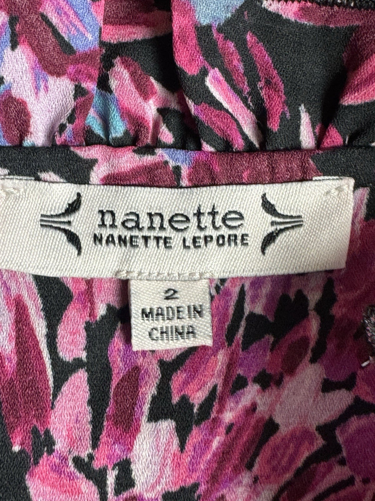 $138 NANETTE LEPORE Floral Maxi Long Dress Sz 2      (B.096)