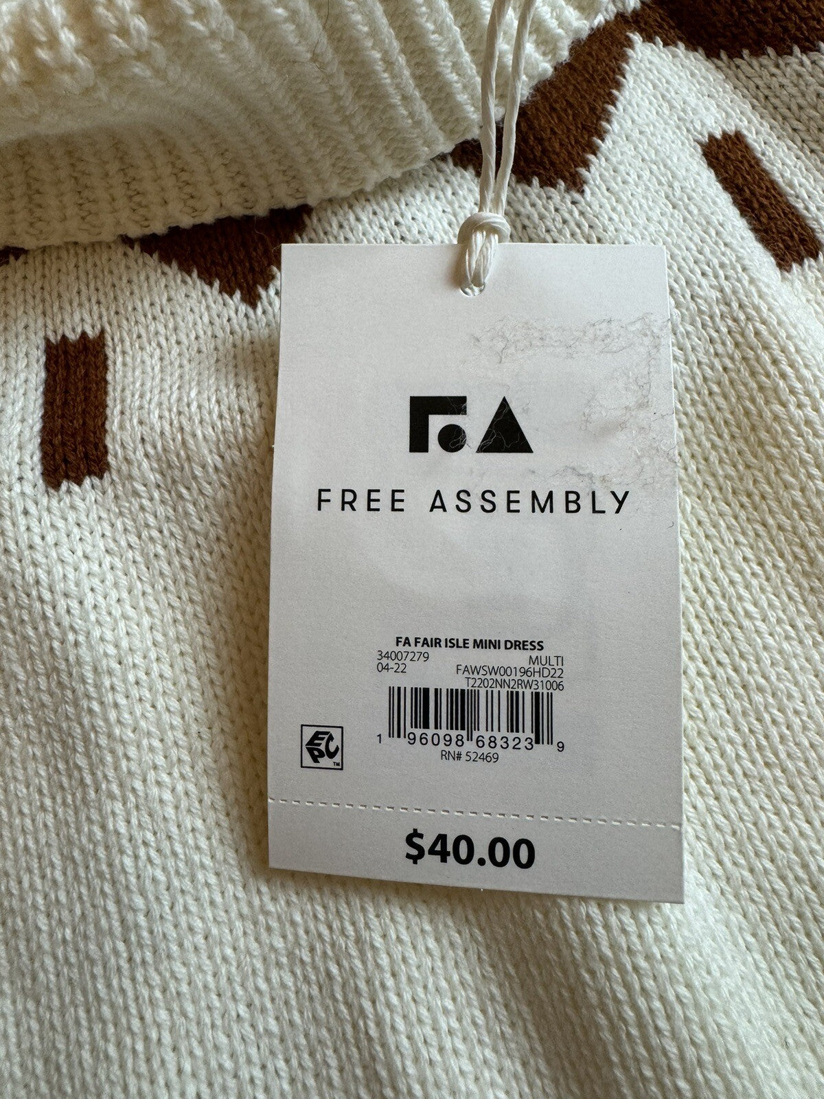 Free Assembly Women’s Sweater Dress Long Sleeve Sz 2XL.    (63)