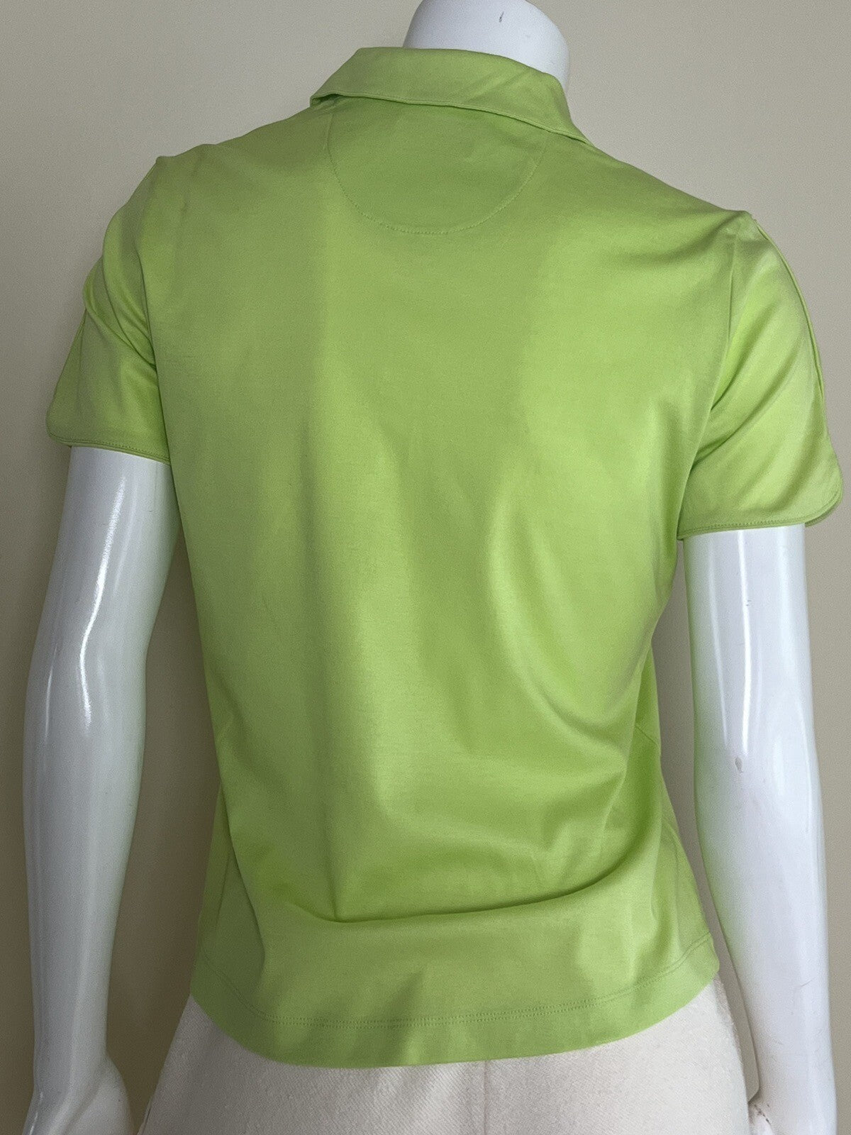 E.P Pro Tour Women's Top Golf Polo Shirt Green Sz S (49)
