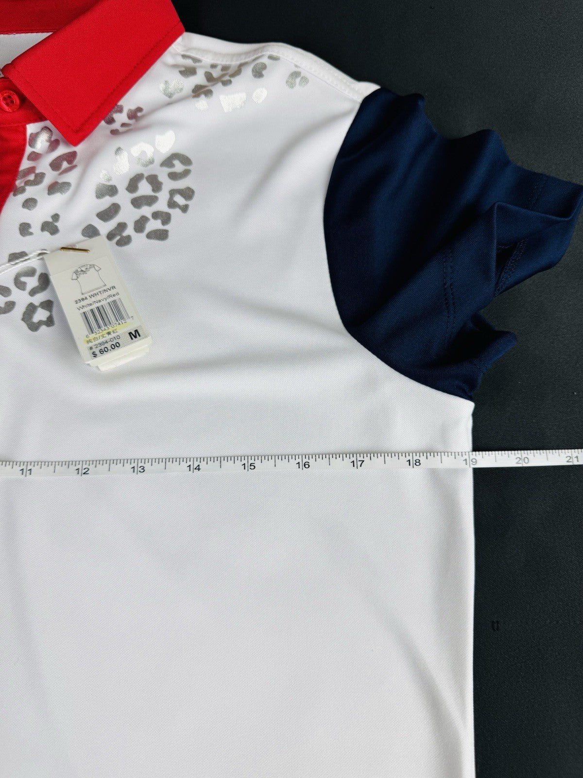 $60 Monterey Club Women's Golf Shirt Short Sleeve Sz M      (B.070)