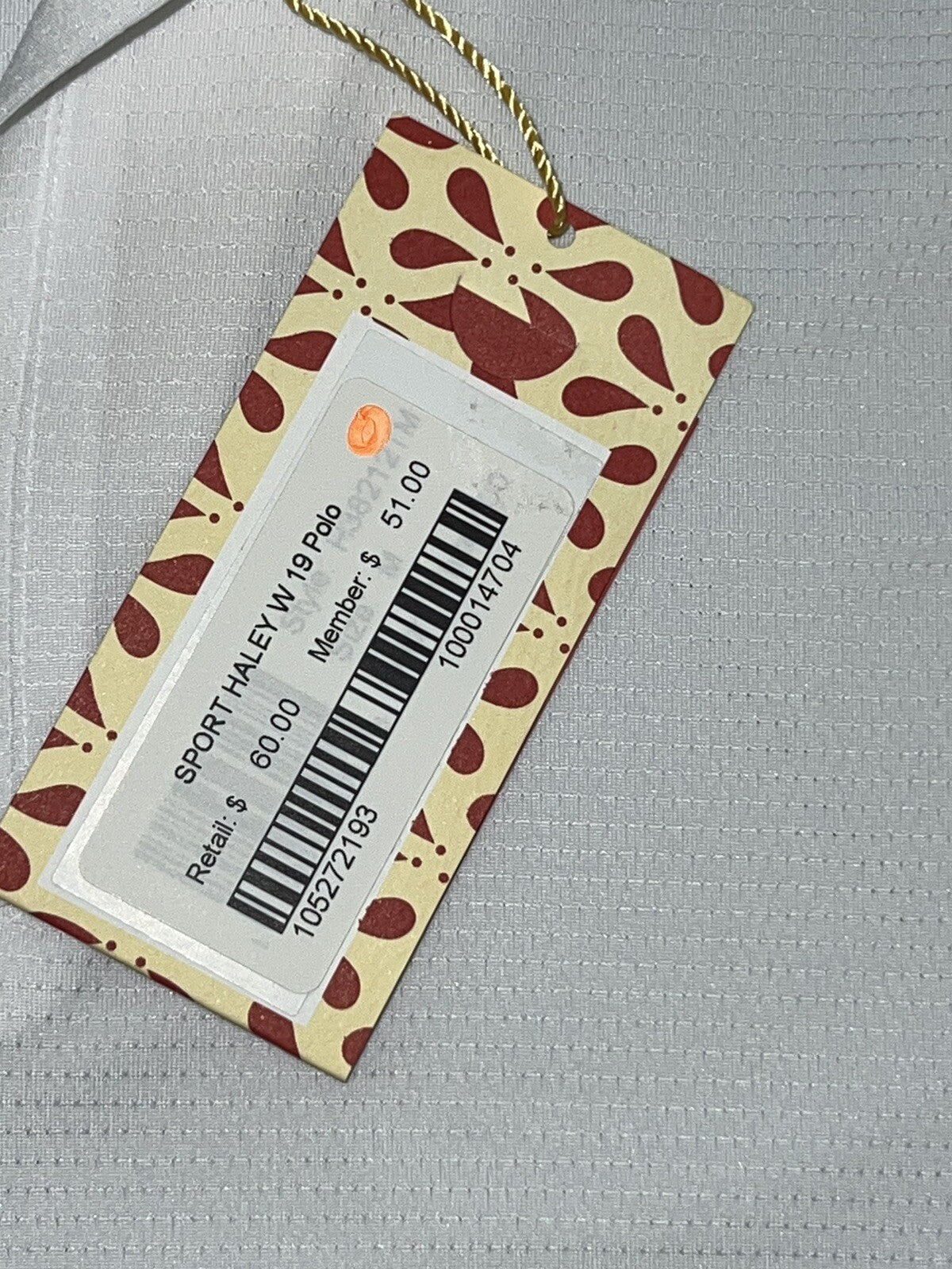 Sport Haley Women's Top Golf Polo Shirt White w/ Blue Sz M (B.13)