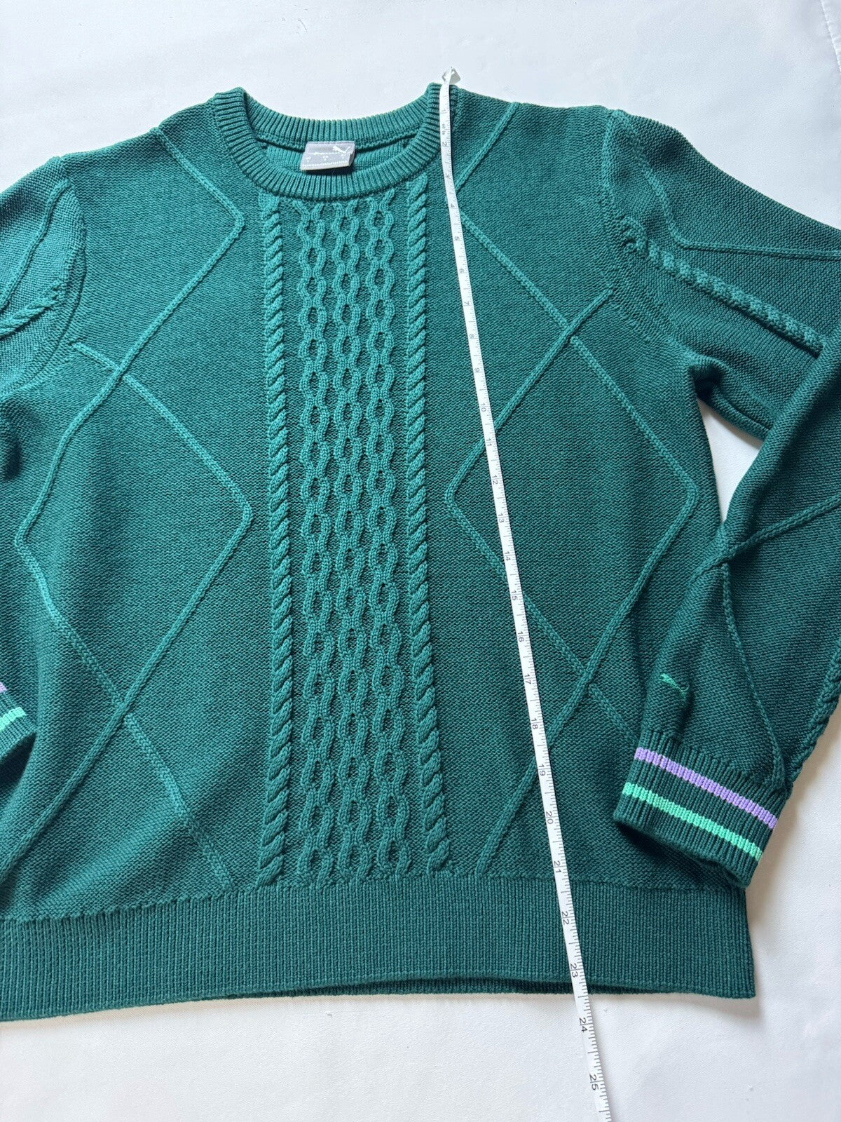 PUMA Women’s Knit Sweater Green Sz S (B.109/5)