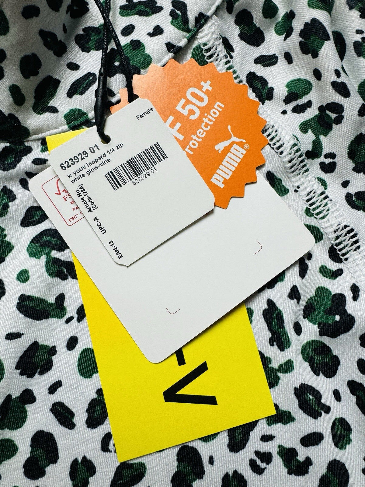 Puma Women's Leopard Print Sweatshirt Size S.   (B.110/2)