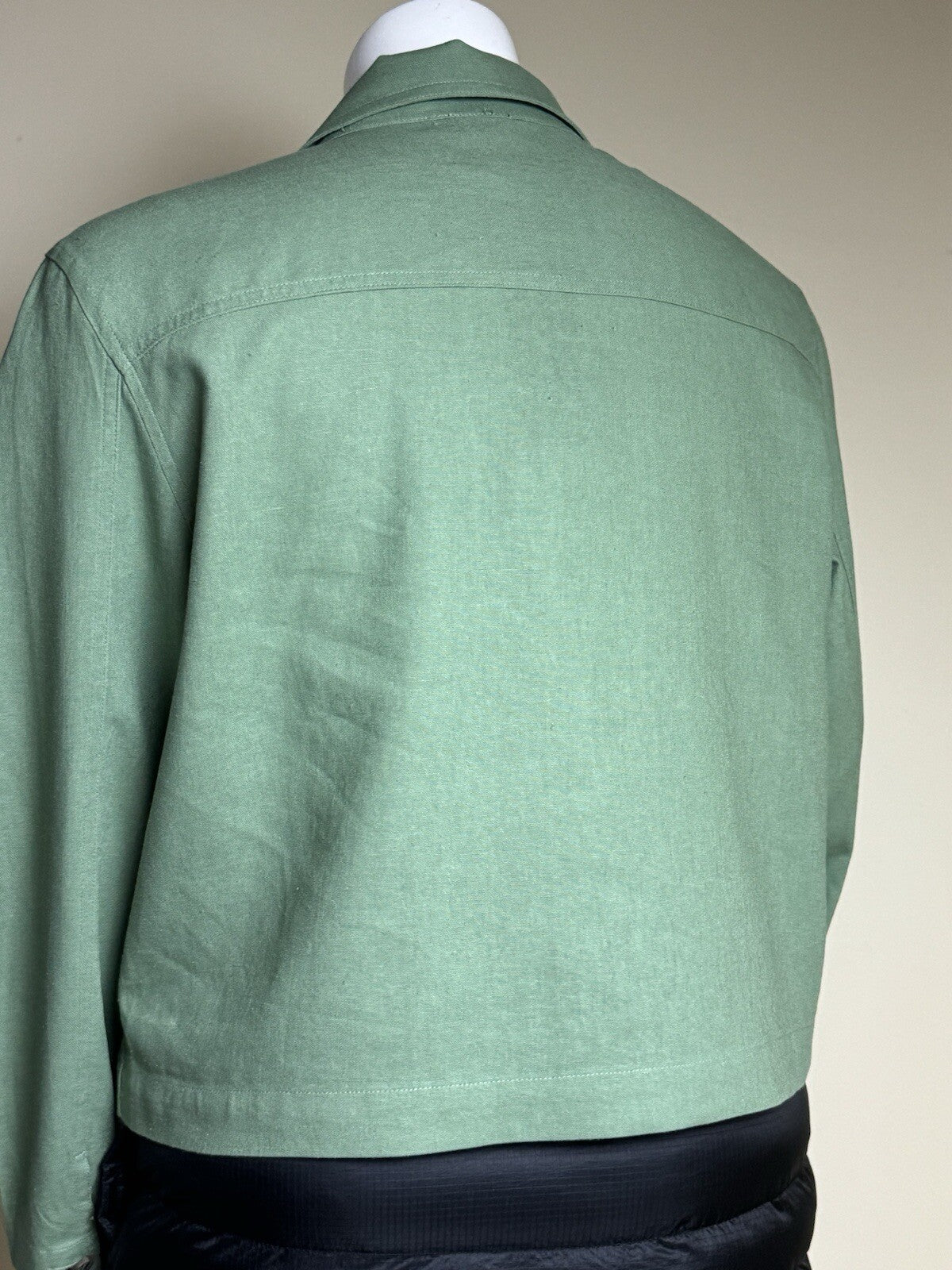 $99 Jones New York Collection Button Down Long Sleeves Shirt Green Sz XL. (B.88)