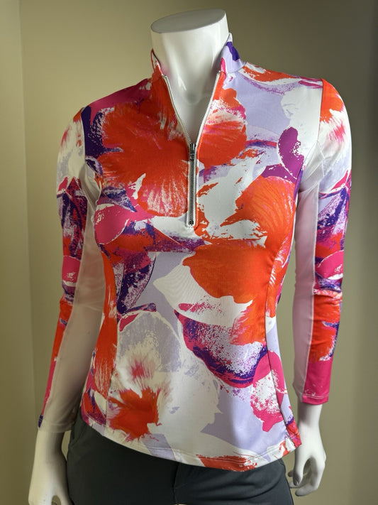 Amy Sport Women's Golf Long Sleeve Shirt Sz L.       (B.111)