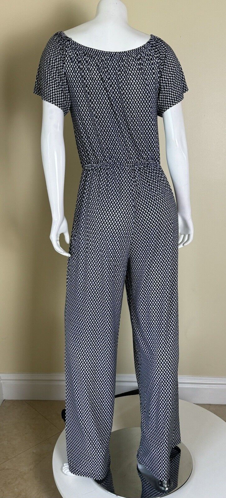 Exist Womens JumpSuit Size M Navy White