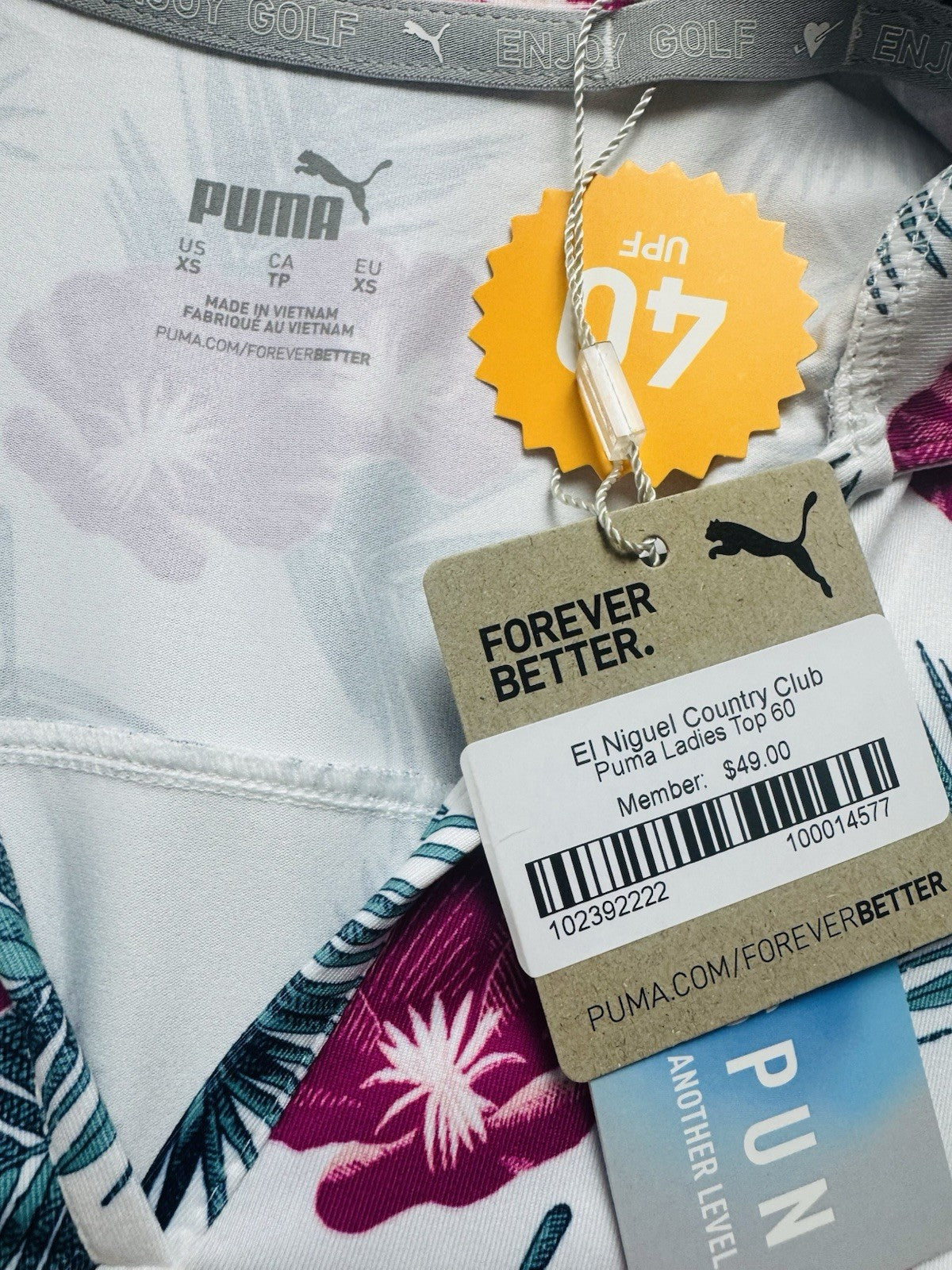 $70 Puma Women’s Golf Shirt Sleeveless Sz XS  (B.156)