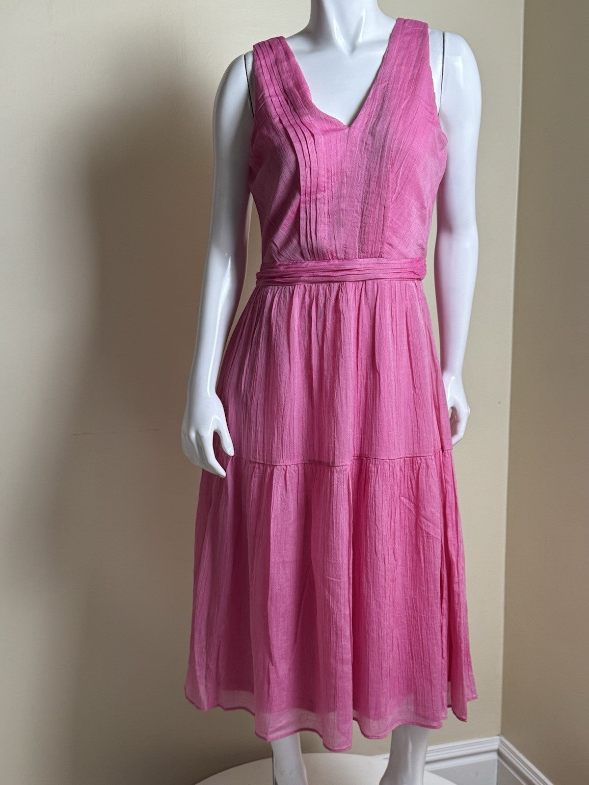 $139 DKNY Women’s Pink Maxi Dress Sz 8    (B.099)