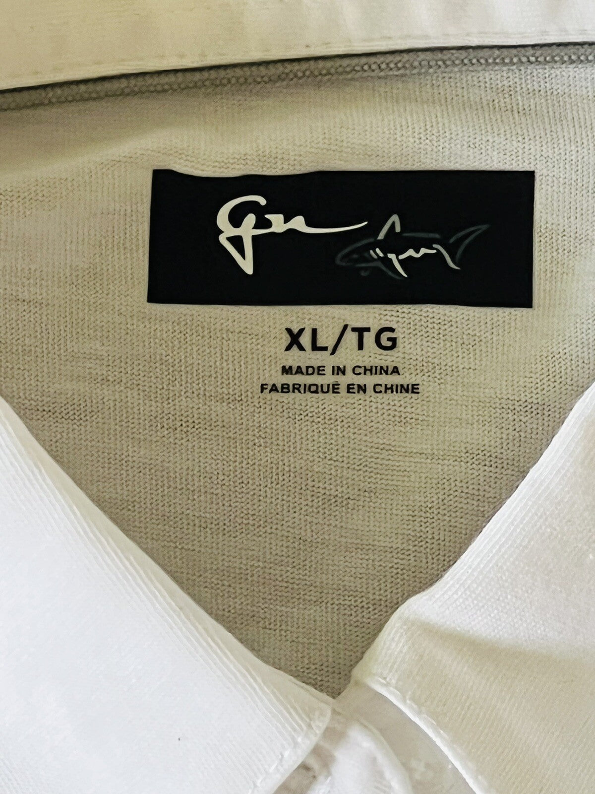 Greg Norman Women's Top Golf Polo Shirt White Sz XL (B.13)