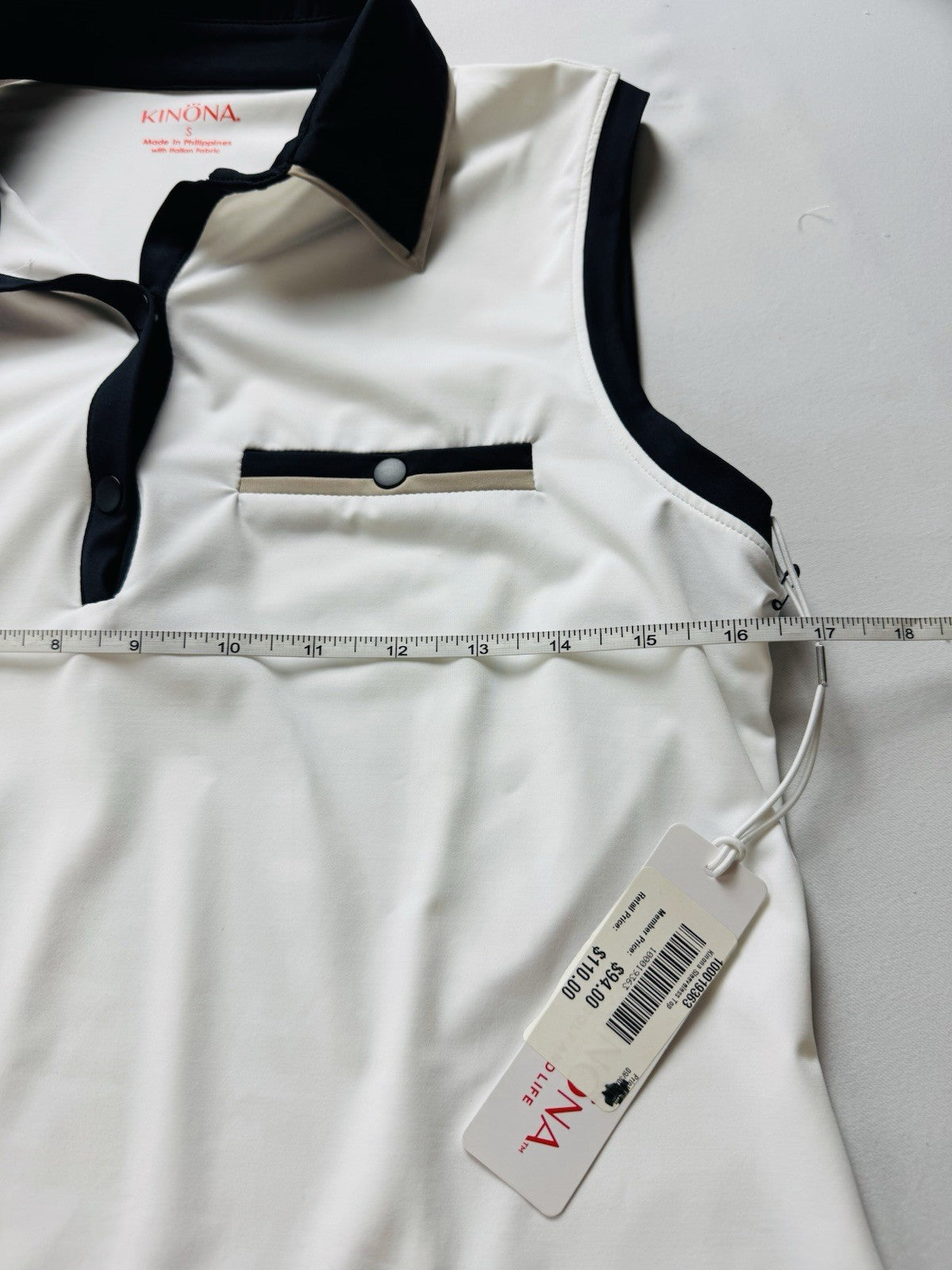 KINONA Women’s Sleeveless Golf Shirt Sz S   (B.158)