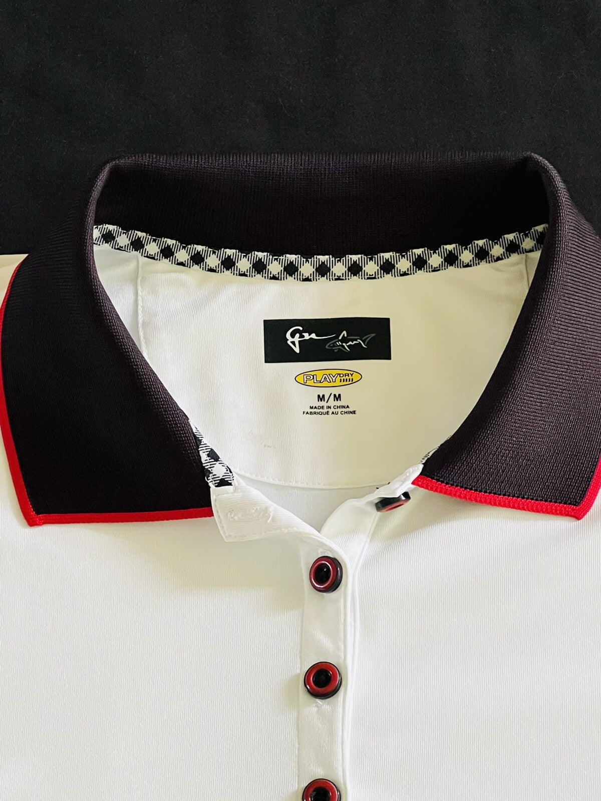 Greg Norman Women's Golf Polo Shirt White Sz M.    (B.13)