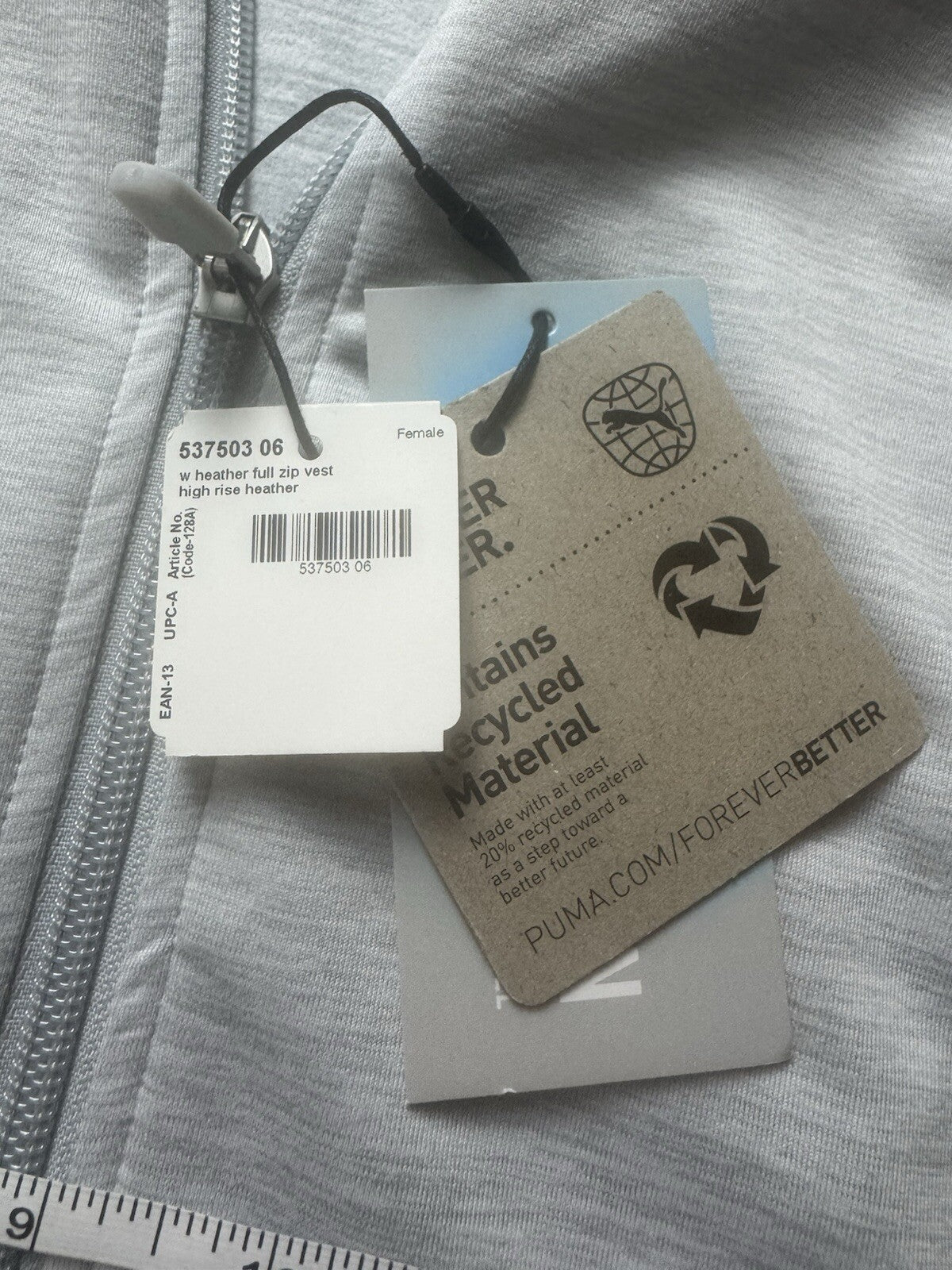 Puma Women’s Golf Grey VEST Sz S.    (B.102/1)